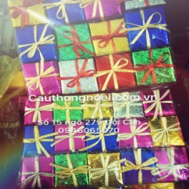 Hộp quà nhỏ treo cây ( túi 9 hộp)