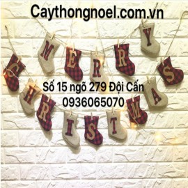 Dây cờ, dây tất trang trí Noel