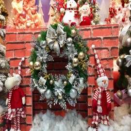 Vòng nguyệt quế Noel cỡ 65 Cm cao cấp